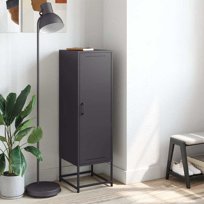 Skåp DIV. Svart 36x39x123 cm stål