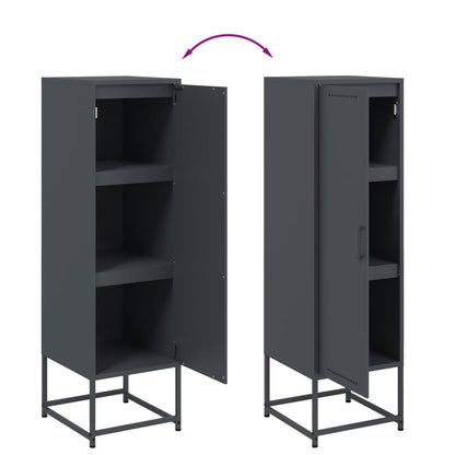 Skåp DIV. antracit 36x39x123 cm stål