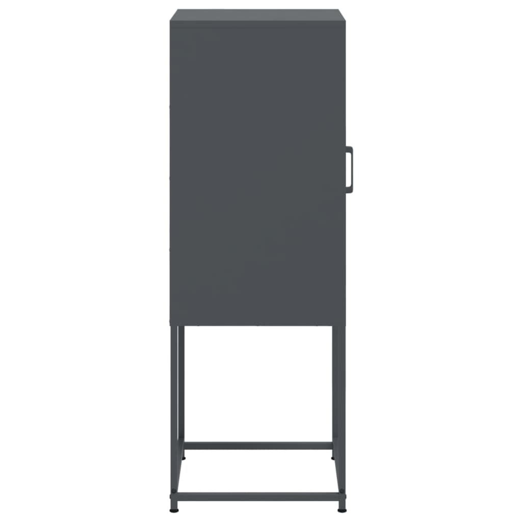 Skåp DIV. antracit 36x39x107 cm stål