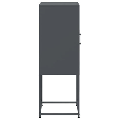 Skåp DIV. antracit 36x39x107 cm stål