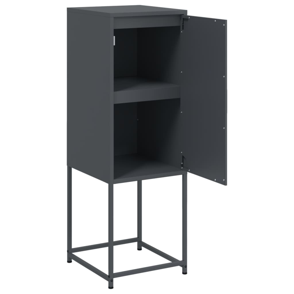 Skåp DIV. antracit 36x39x107 cm stål