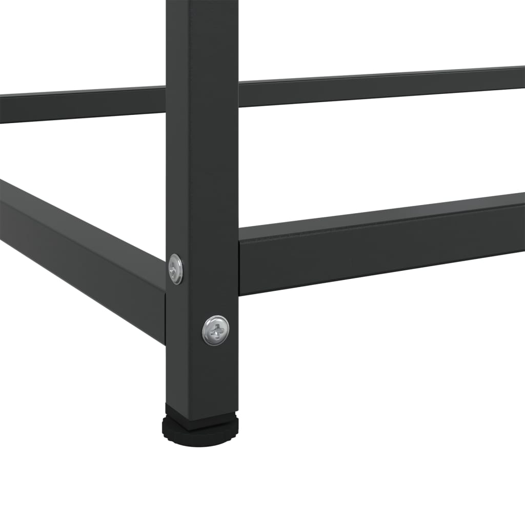 Skåp DIV. Svart 100,5x39x107 cm stål