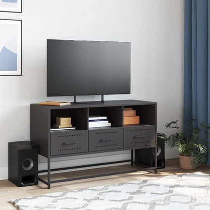 TV-Möbel DIV. Svart TV-Skåp 100,5x39x60,5 cm stål
