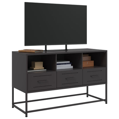 TV-Möbel DIV. Svart TV-Skåp 100,5x39x60,5 cm stål