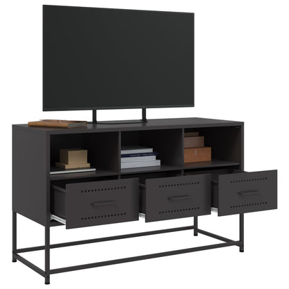 TV-Möbel DIV. Svart TV-Skåp 100,5x39x60,5 cm stål