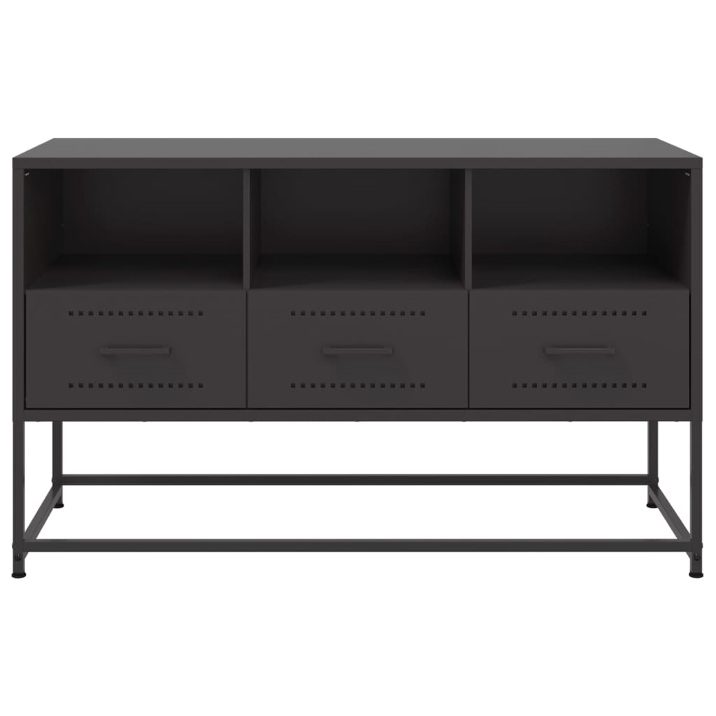 TV-Möbel DIV. Svart TV-Skåp 100,5x39x60,5 cm stål
