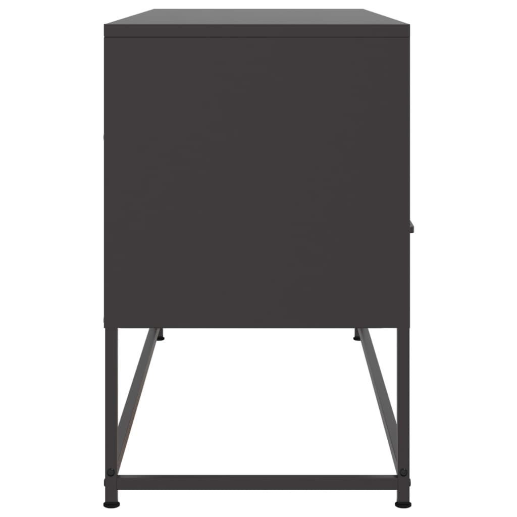 TV-Möbel DIV. Svart TV-Skåp 100,5x39x60,5 cm stål