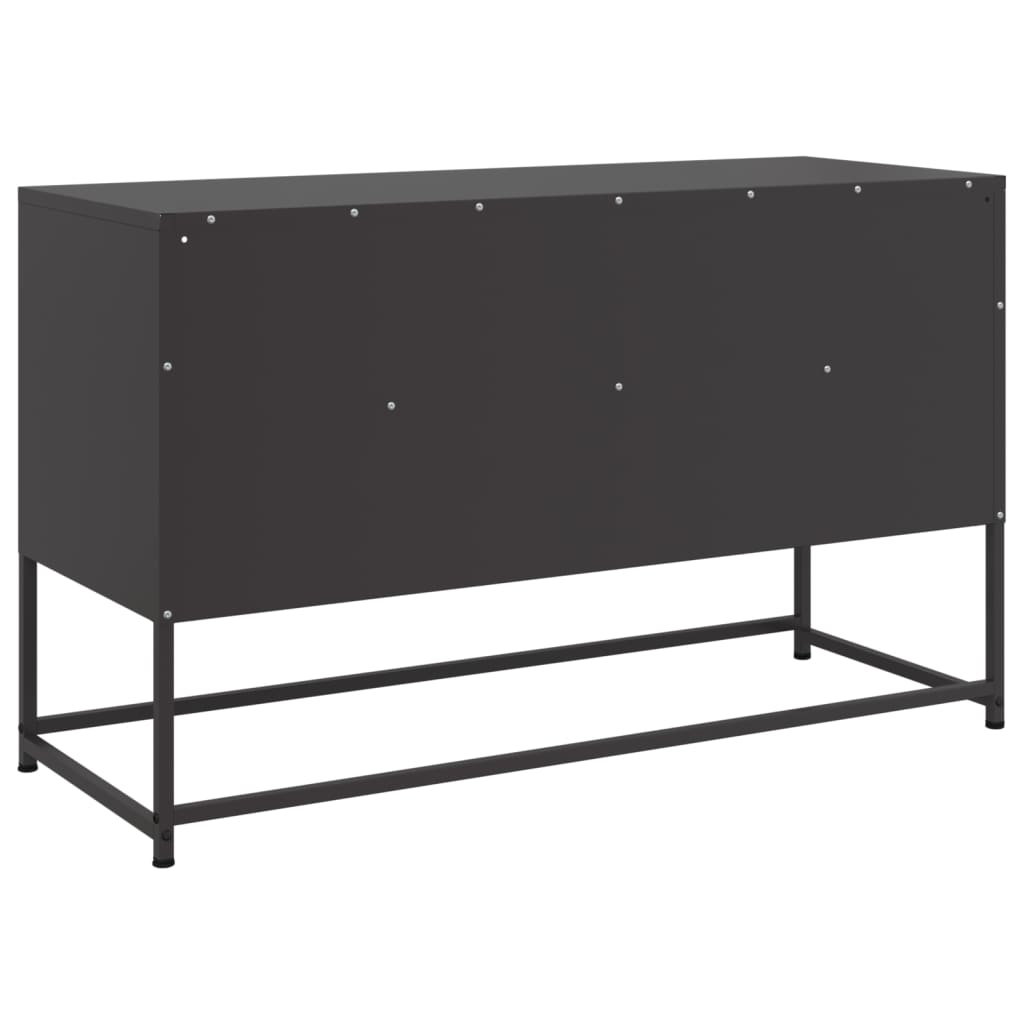 TV-Möbel DIV. Svart TV-Skåp 100,5x39x60,5 cm stål