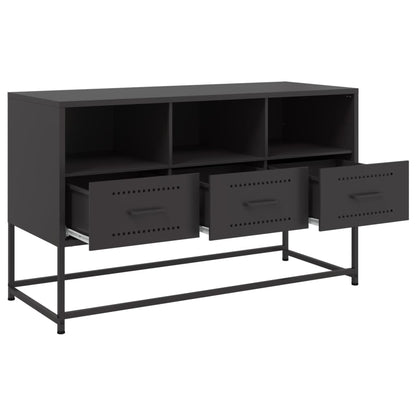 TV-Möbel DIV. Svart TV-Skåp 100,5x39x60,5 cm stål