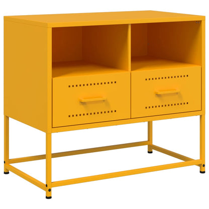 TV-Möbel DIV. TV-skåp senapsgul 68x39x60,5 cm stål