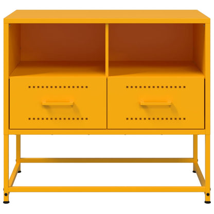 TV-Möbel DIV. TV-skåp senapsgul 68x39x60,5 cm stål