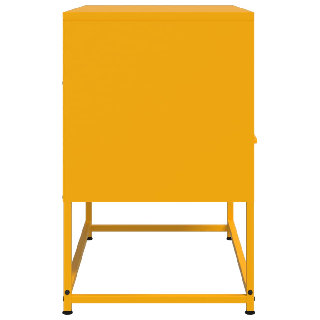 TV-Möbel DIV. TV-skåp senapsgul 68x39x60,5 cm stål