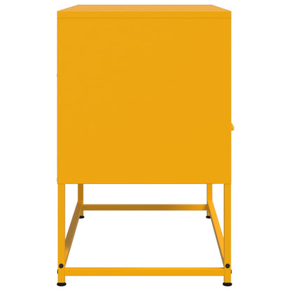TV-Möbel DIV. TV-skåp senapsgul 68x39x60,5 cm stål