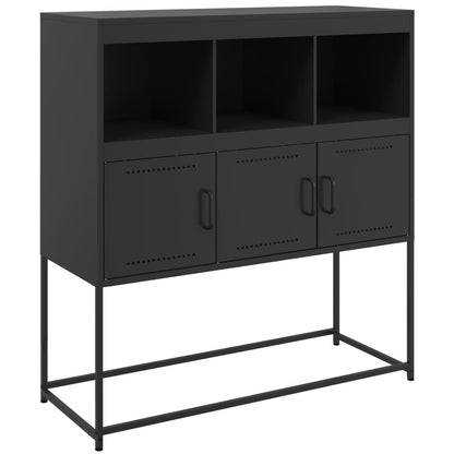 Skänk DIV. Svart 100,5x39x107 cm stål