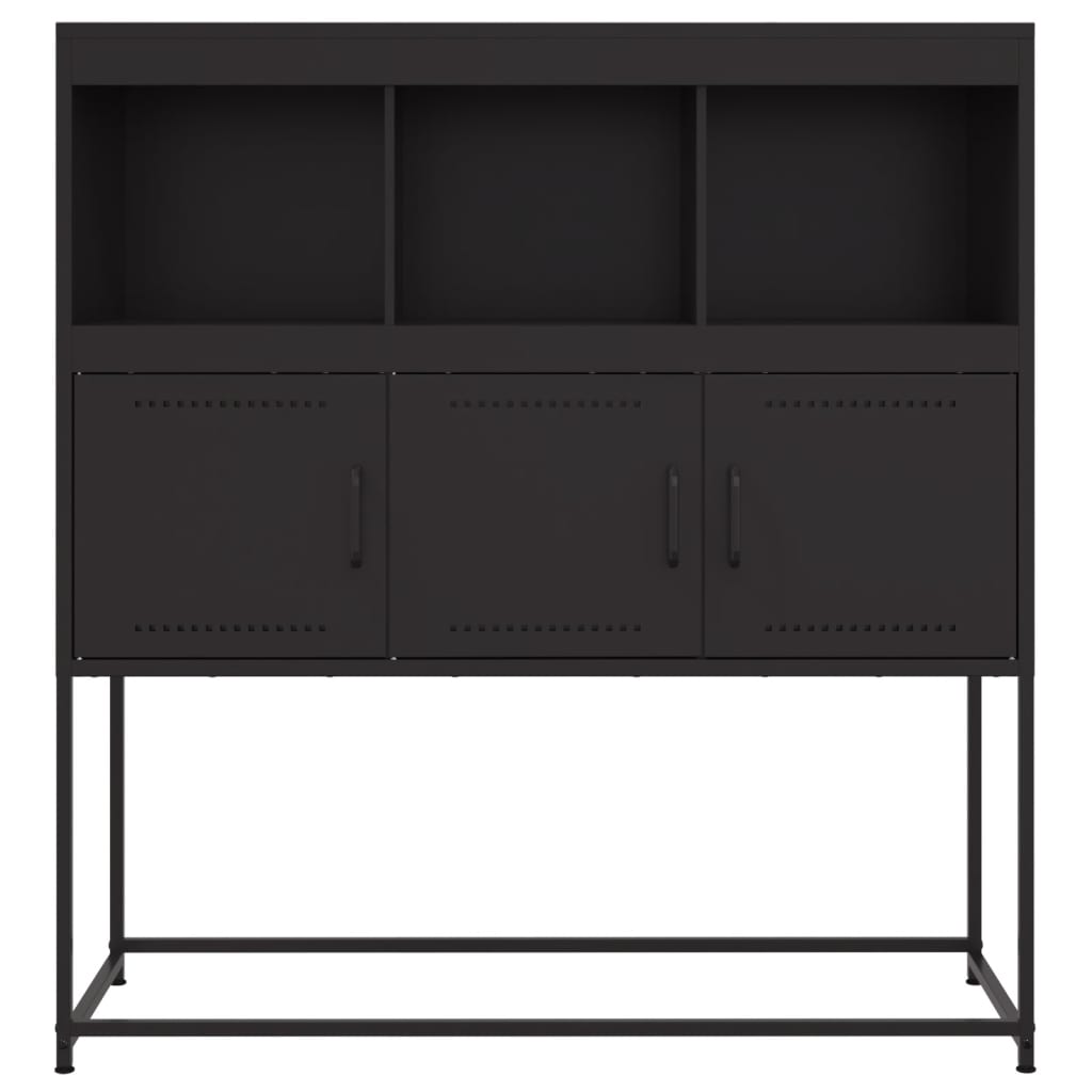 Skänk DIV. Svart 100,5x39x107 cm stål