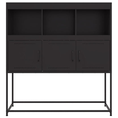 Skänk DIV. Svart 100,5x39x107 cm stål