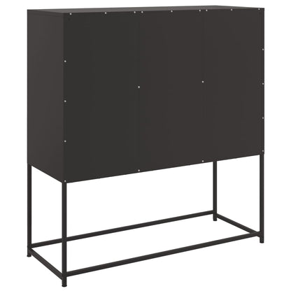Skänk DIV. Svart 100,5x39x107 cm stål