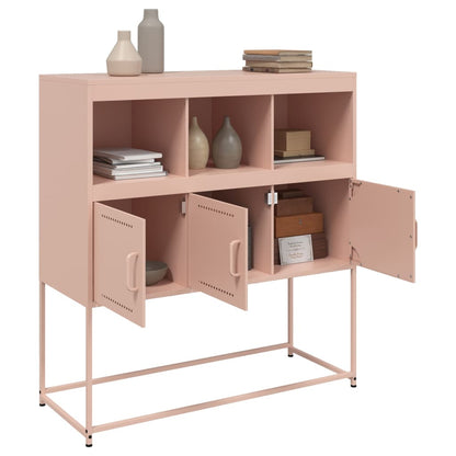 Skänk DIV. rosa 100,5x39x107 cm stål