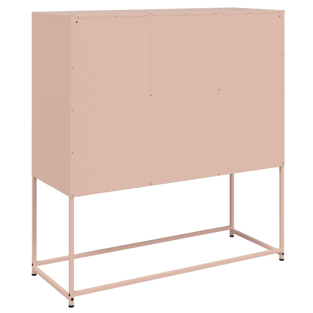 Skänk DIV. rosa 100,5x39x107 cm stål