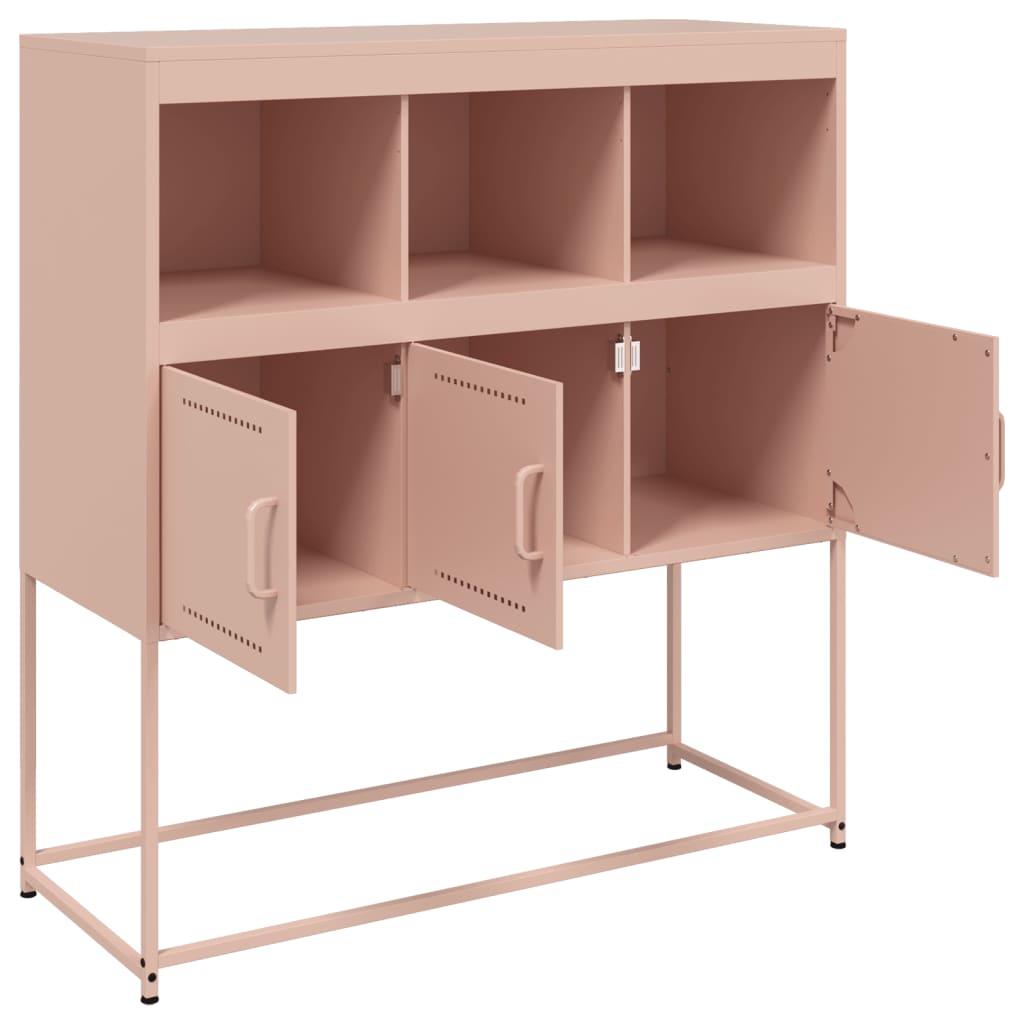 Skänk DIV. rosa 100,5x39x107 cm stål