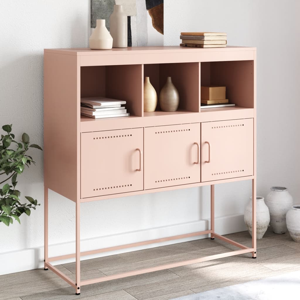 Skänk DIV. rosa 100,5x39x107 cm stål
