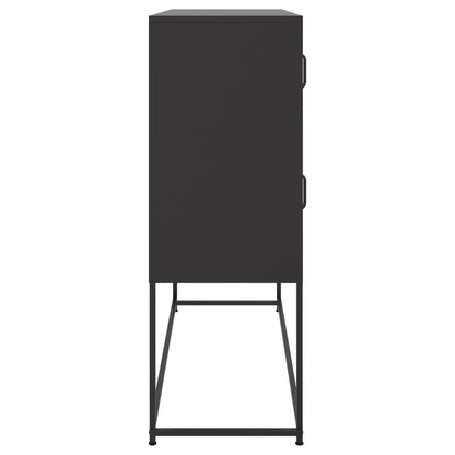 Skänk DIV. Svart 100,5x39x107 cm stål