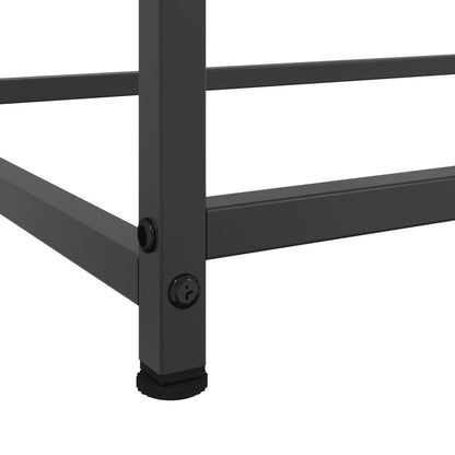 Skänk DIV. Svart 100,5x39x107 cm stål