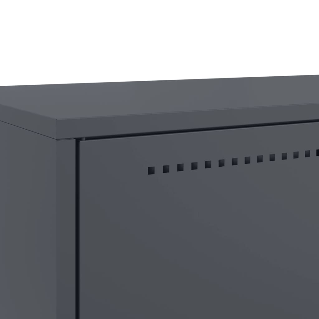 Skåp DIV. antracit 68x39x111,5 cm stål