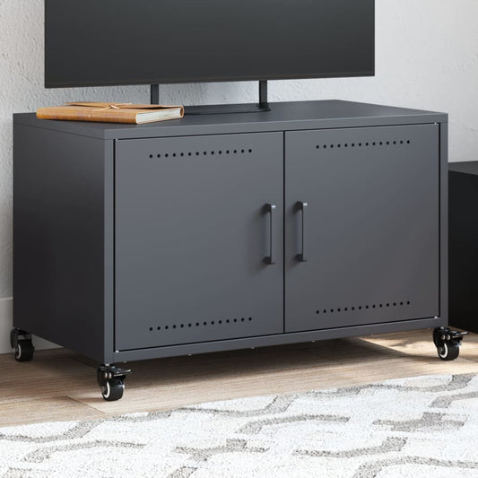 TV-Möbel DIV. TV-Bänk antracit 68x39x43,5 cm kallvalsat stål