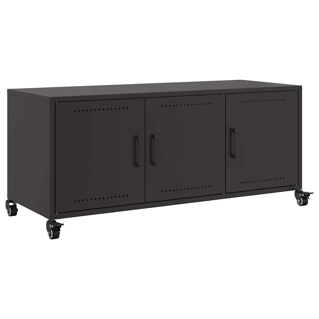TV-Möbel DIV. TV-Bänk Svart 100,5x39x43,5 cm stål