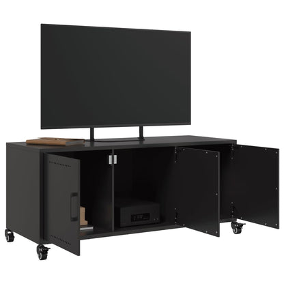 TV-Möbel DIV. TV-Bänk Svart 100,5x39x43,5 cm stål
