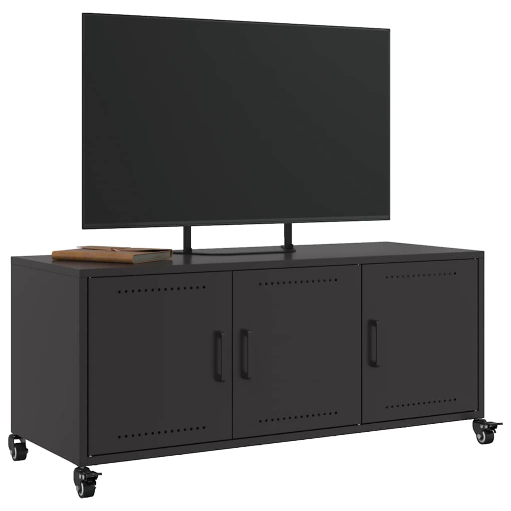 TV-Möbel DIV. TV-Bänk Svart 100,5x39x43,5 cm stål