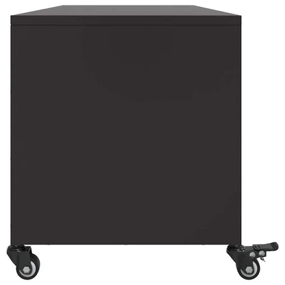 TV-Möbel DIV. TV-Bänk Svart 100,5x39x43,5 cm stål
