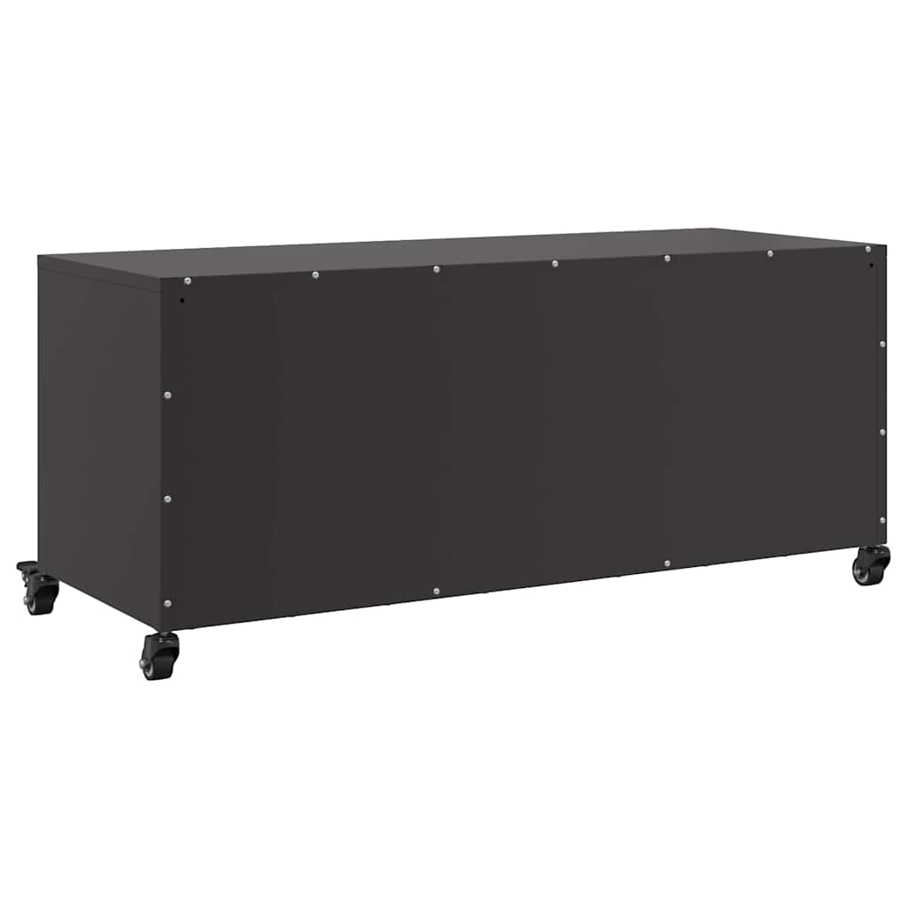 TV-Möbel DIV. TV-Bänk Svart 100,5x39x43,5 cm stål
