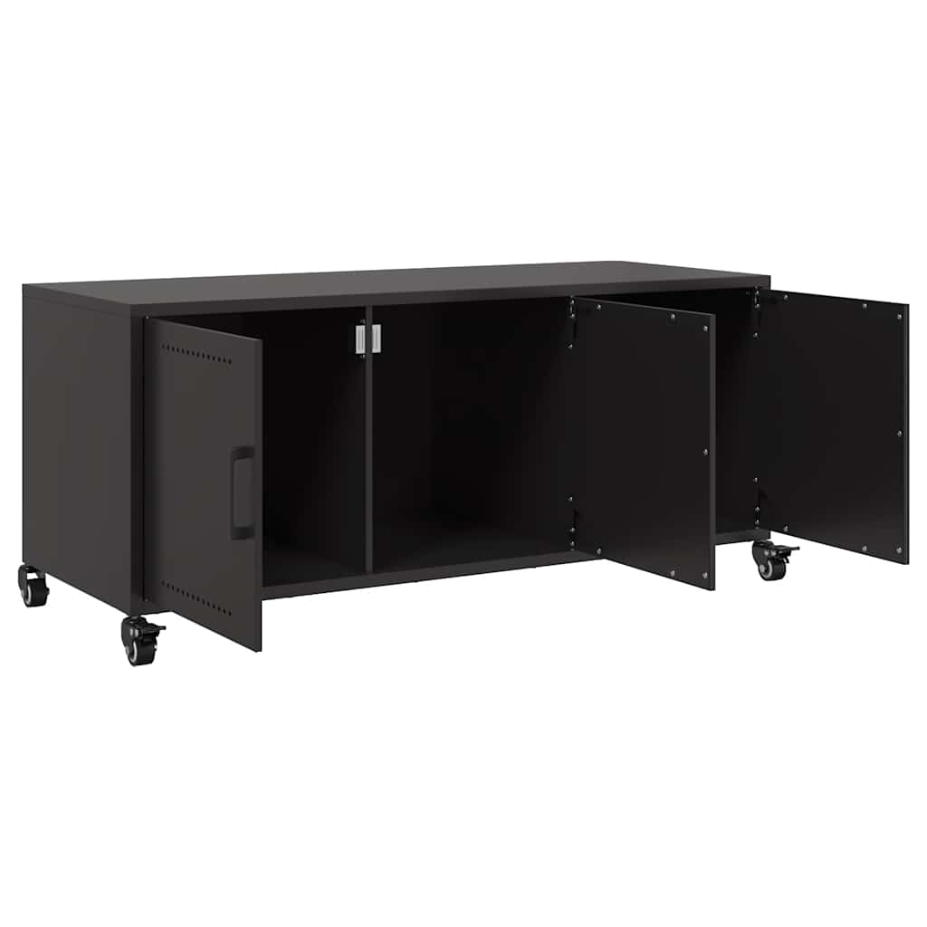 TV-Möbel DIV. TV-Bänk Svart 100,5x39x43,5 cm stål