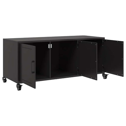 TV-Möbel DIV. TV-Bänk Svart 100,5x39x43,5 cm stål