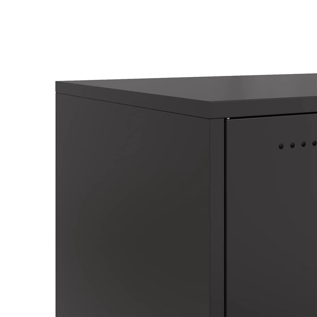 TV-Möbel DIV. TV-Bänk Svart 100,5x39x43,5 cm stål