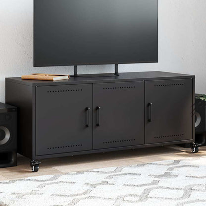 TV-Möbel DIV. TV-Bänk Svart 100,5x39x43,5 cm stål