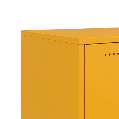 TV-Möbel DIV. TV-Bänk senapsgul 100,5x39x43,5 cm stål
