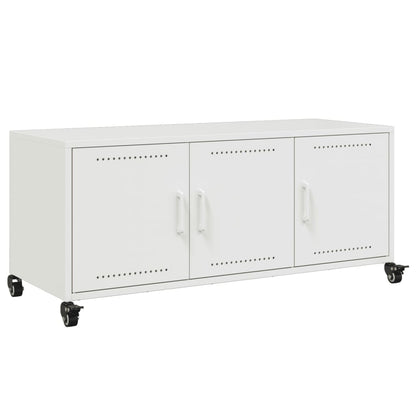 TV-Möbel Vit TV-Bänk 100,5x39x43,5 cm stål