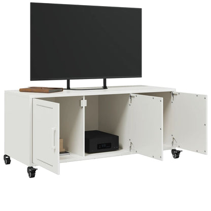 TV-Möbel Vit TV-Bänk 100,5x39x43,5 cm stål