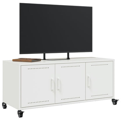 TV-Möbel Vit TV-Bänk 100,5x39x43,5 cm stål