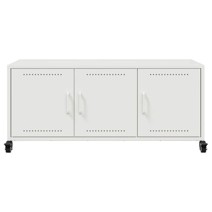 TV-Möbel Vit TV-Bänk 100,5x39x43,5 cm stål