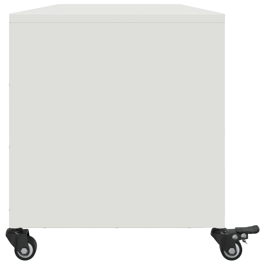 TV-Möbel Vit TV-Bänk 100,5x39x43,5 cm stål