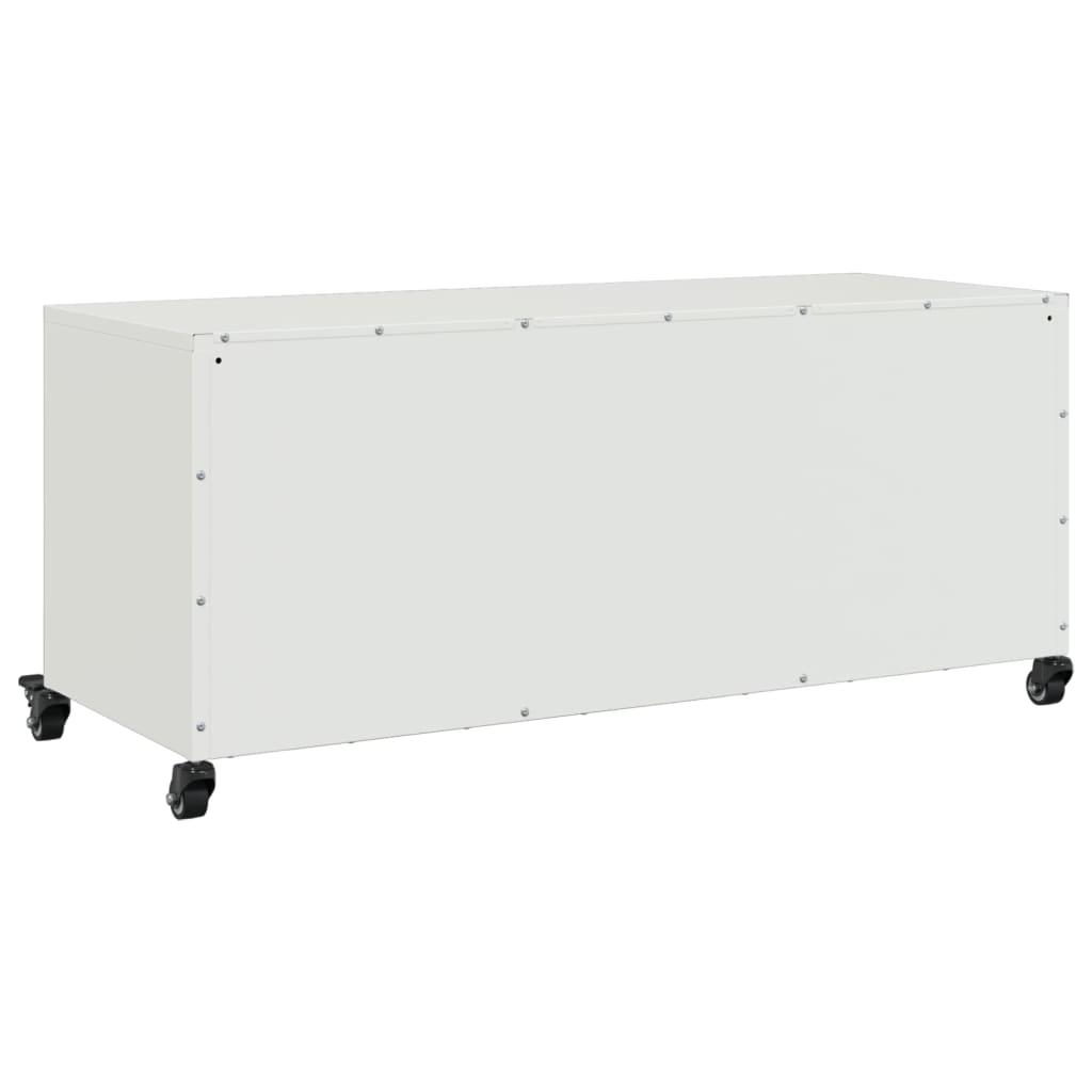 TV-Möbel Vit TV-Bänk 100,5x39x43,5 cm stål