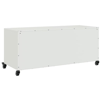 TV-Möbel Vit TV-Bänk 100,5x39x43,5 cm stål
