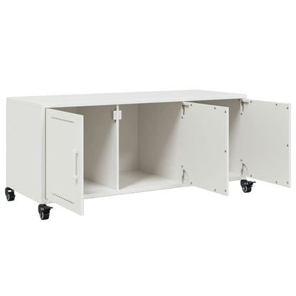 TV-Möbel Vit TV-Bänk 100,5x39x43,5 cm stål