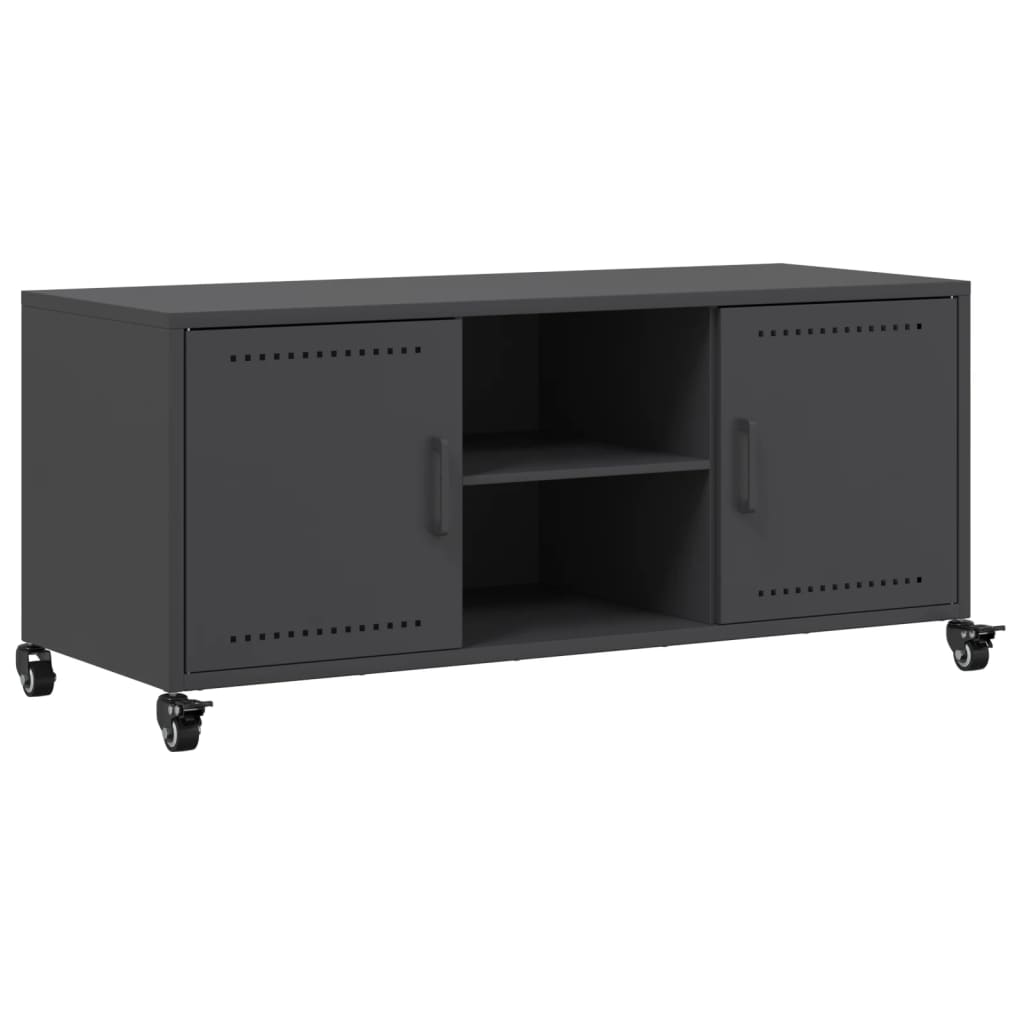 TV-Möbel DIV. TV-Bänk Svart 100,5x39x43,5 cm stål