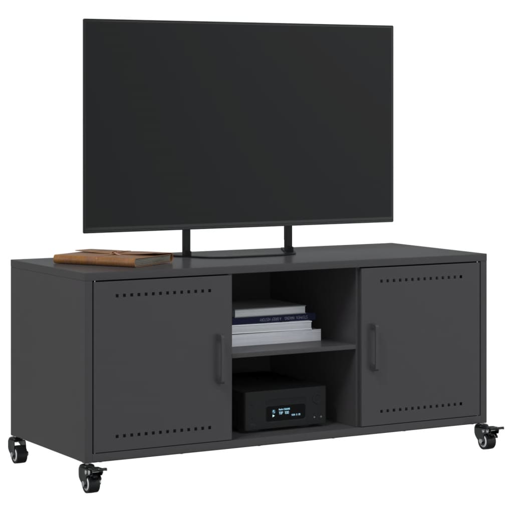 TV-Möbel DIV. TV-Bänk Svart 100,5x39x43,5 cm stål
