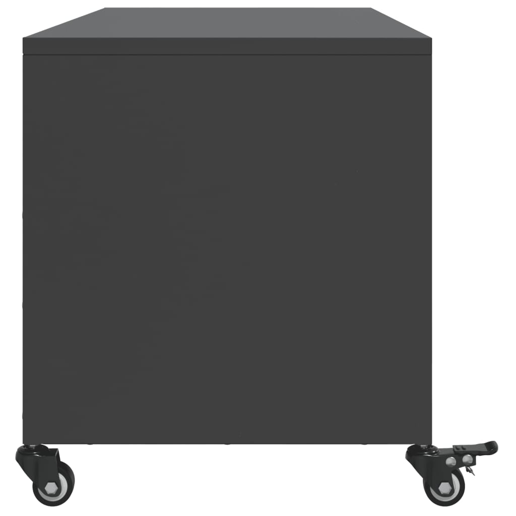 TV-Möbel DIV. TV-Bänk Svart 100,5x39x43,5 cm stål